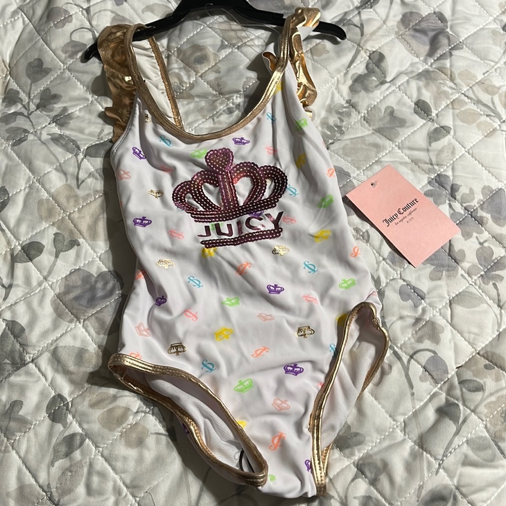 NWT Juicy Couture kid’s one piece swimsuit
